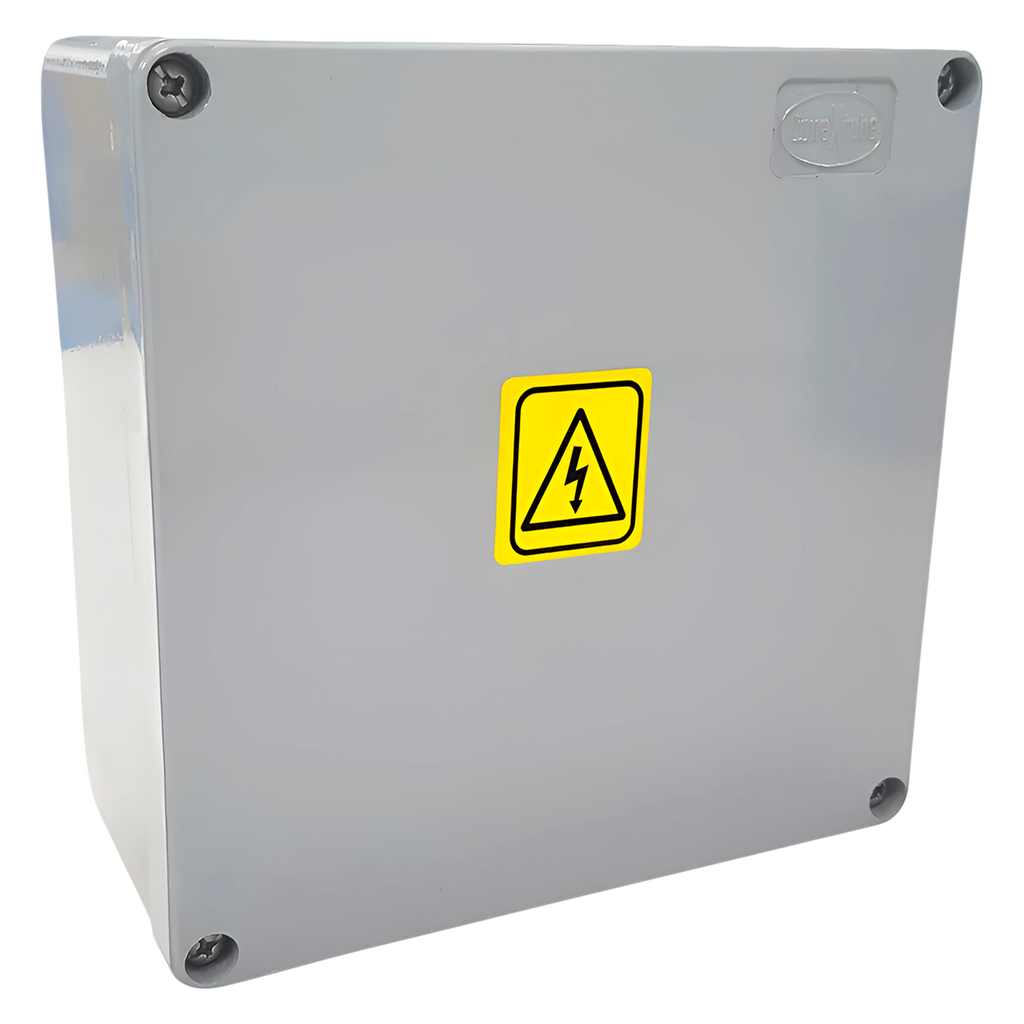 [665] Caja Inyectado Aluminio Estanca 150x150x75mm Blanca Conextube