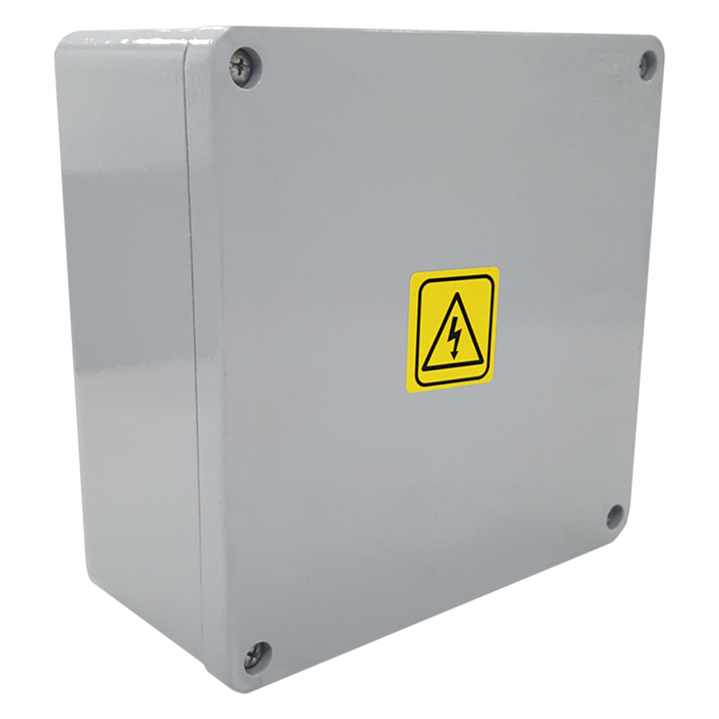 Caja Inyectado Aluminio Estanca 150x150x100mm IP65/IP67 Blanca Conextube