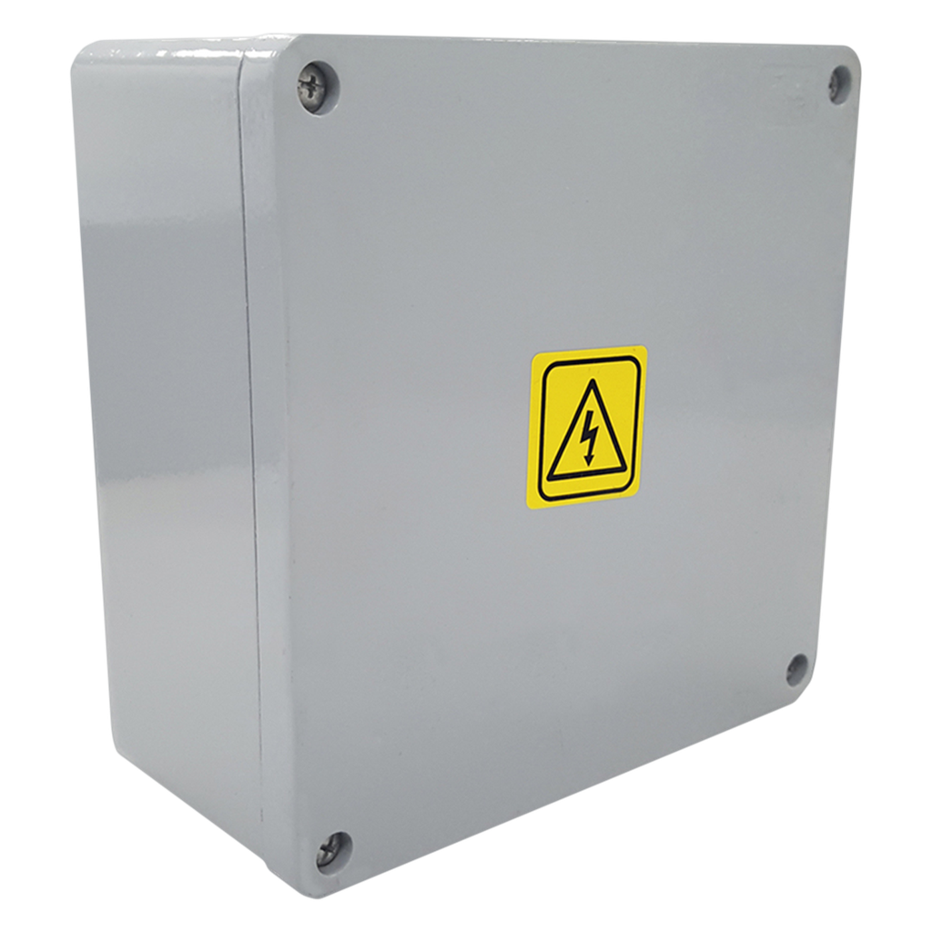 [666] Caja Inyectado Aluminio Estanca 150x150x100mm IP65/IP67 Blanca Conextube