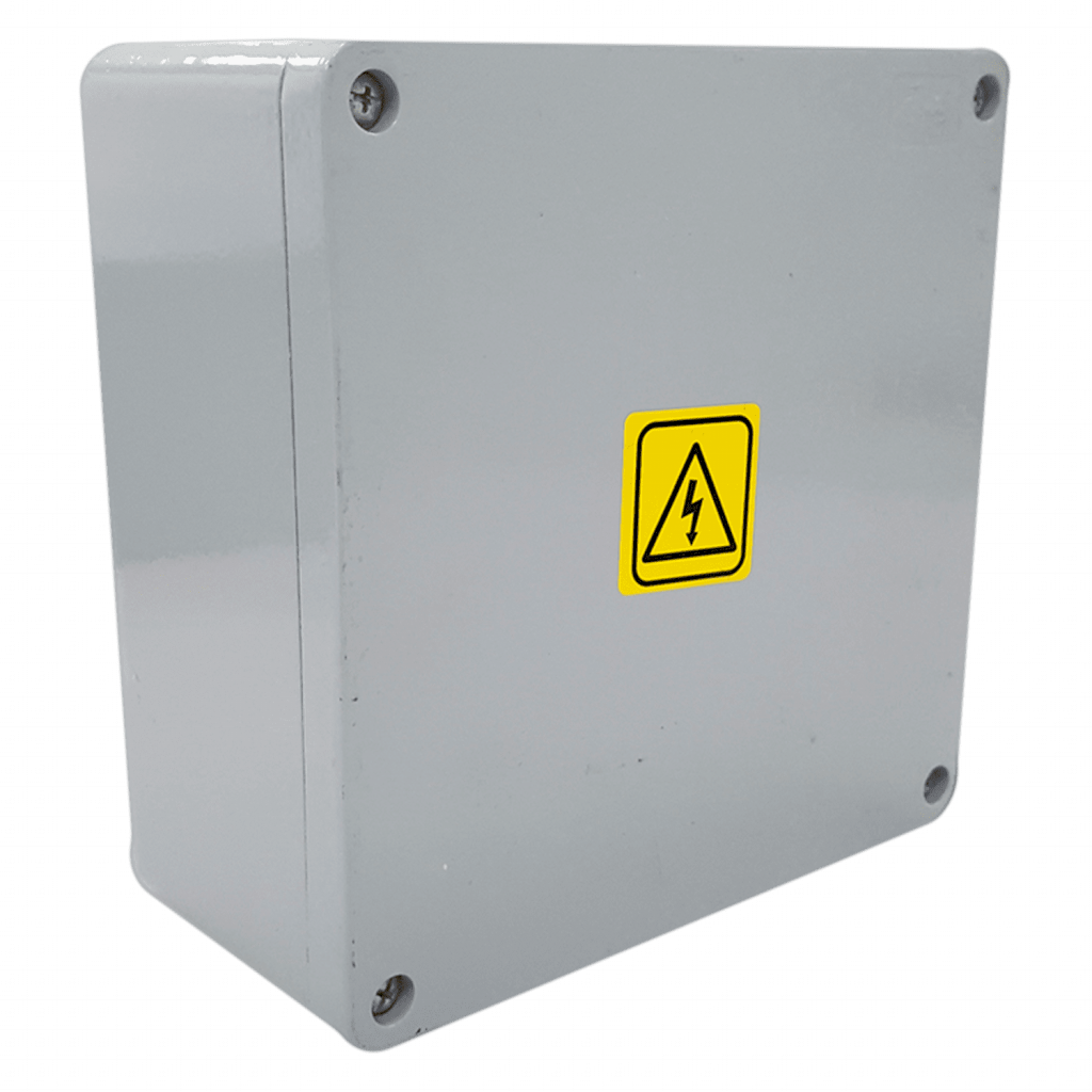 [667] Caja Inyectado Aluminio Estanca 200x200x100mm IP65 Gris Conextube