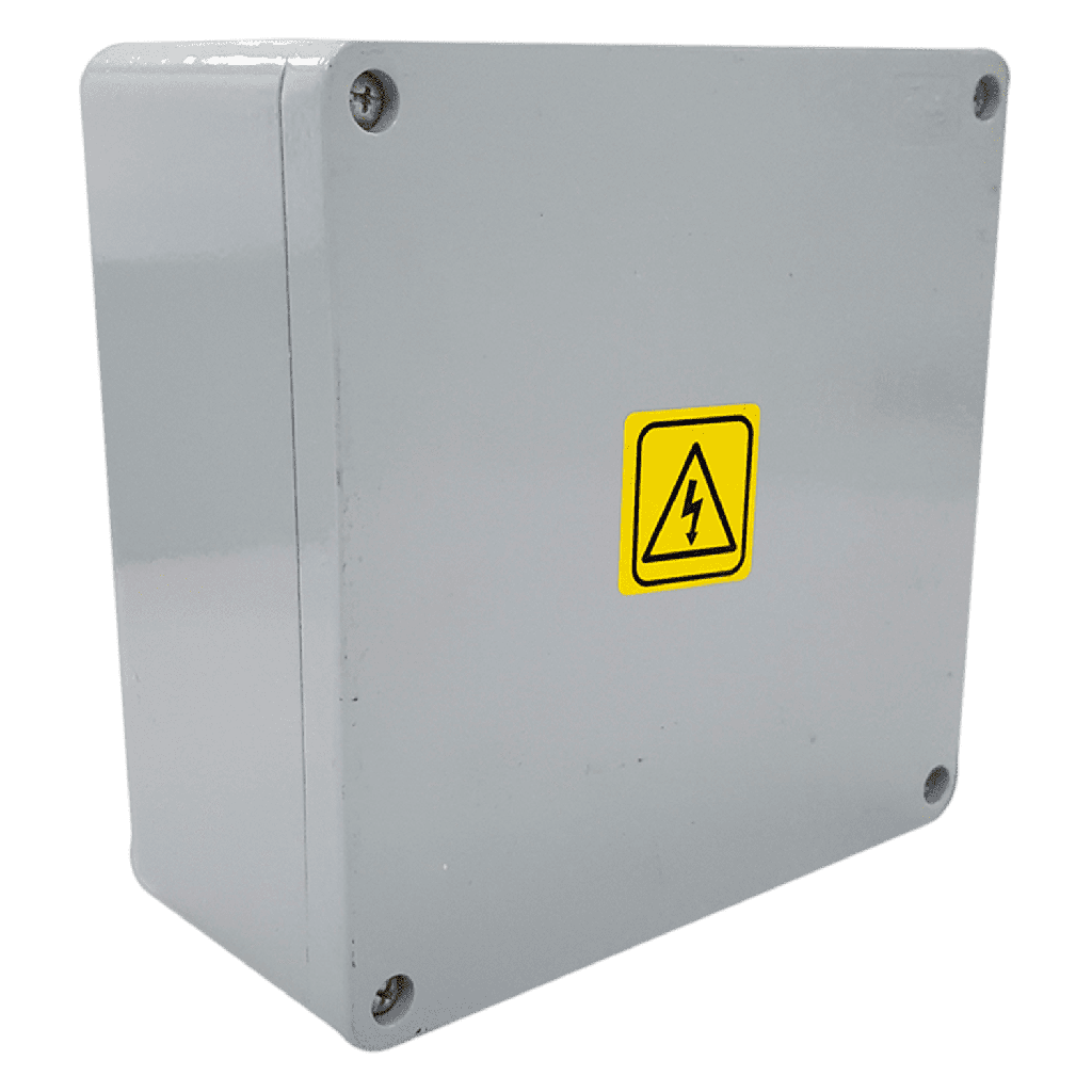 [667] Caja Inyectado Aluminio Estanca 200x200x100mm IP65 Gris Conextube