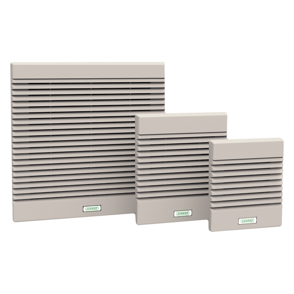 [21718] Rejilla C/Filtro Ext: 248x248mm Cal: 150mm Gris Genrod