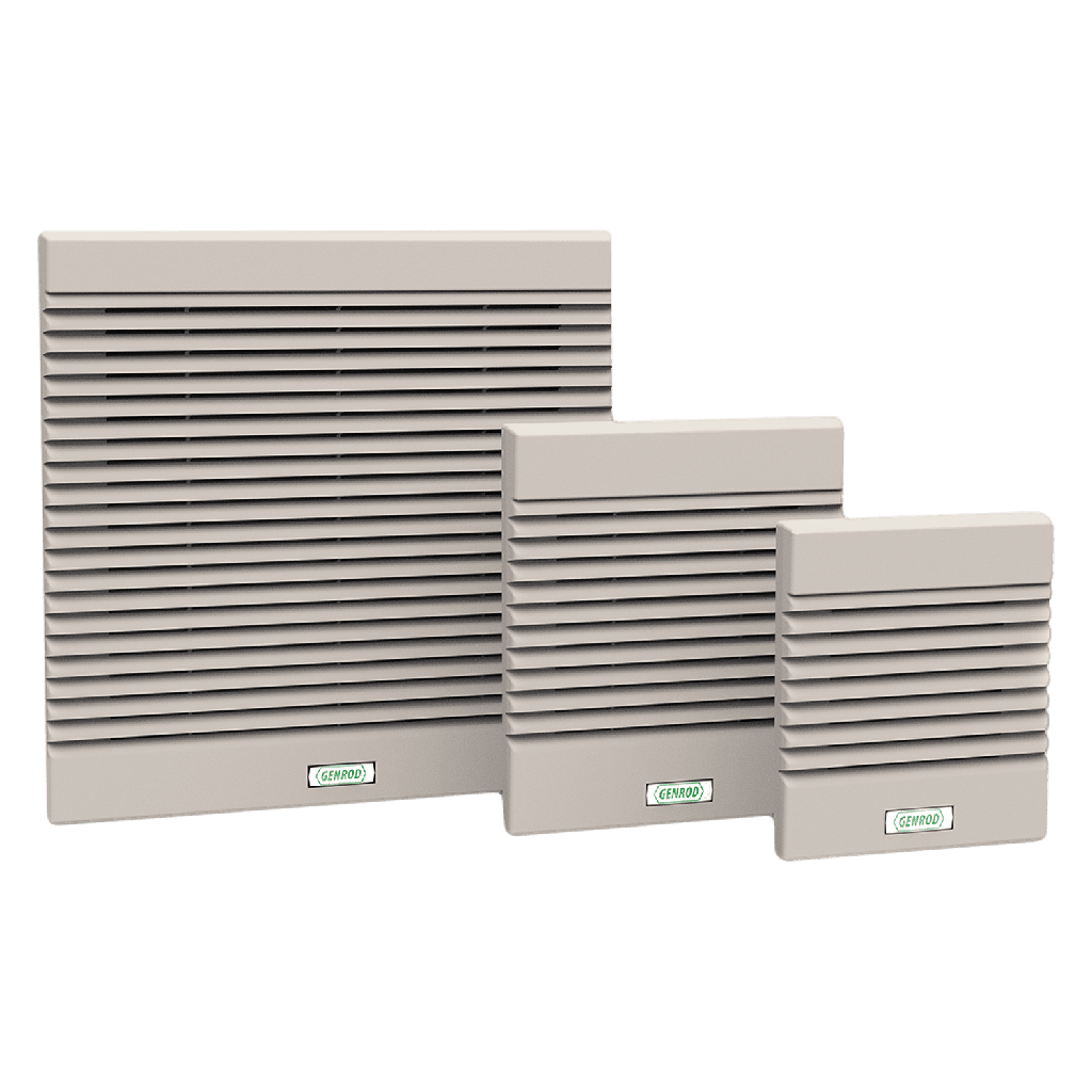 [21718] Rejilla C/Filtro Ext: 248x248mm Cal: 150mm Gris Genrod