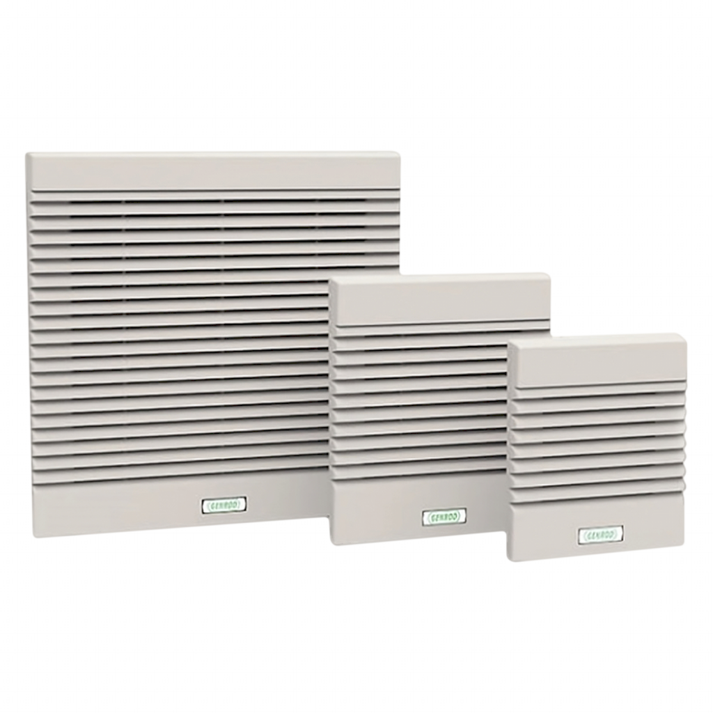 Rejilla C/Filtro Ext: 148x170mm Cal: 120mm Gris Genrod