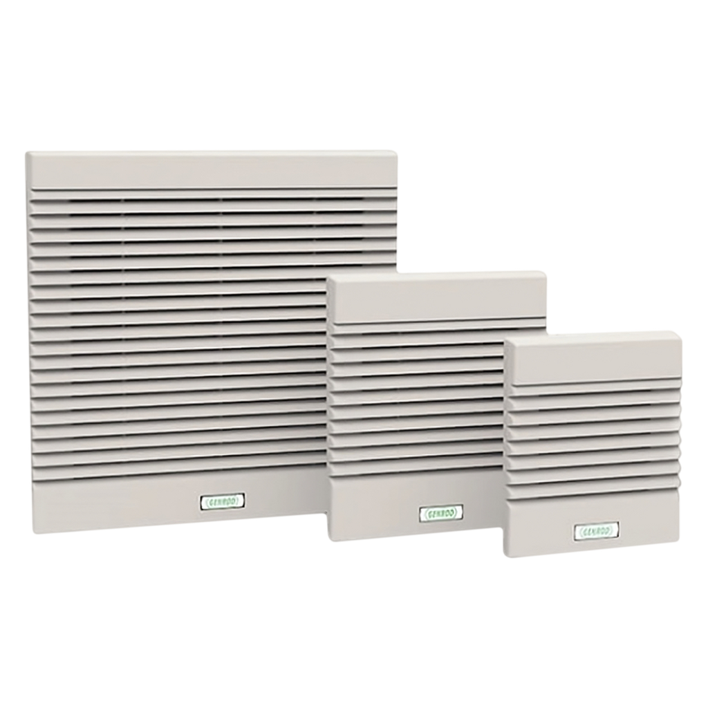 [21766] Rejilla C/Filtro Ext: 148x170mm Cal: 120mm Gris Genrod