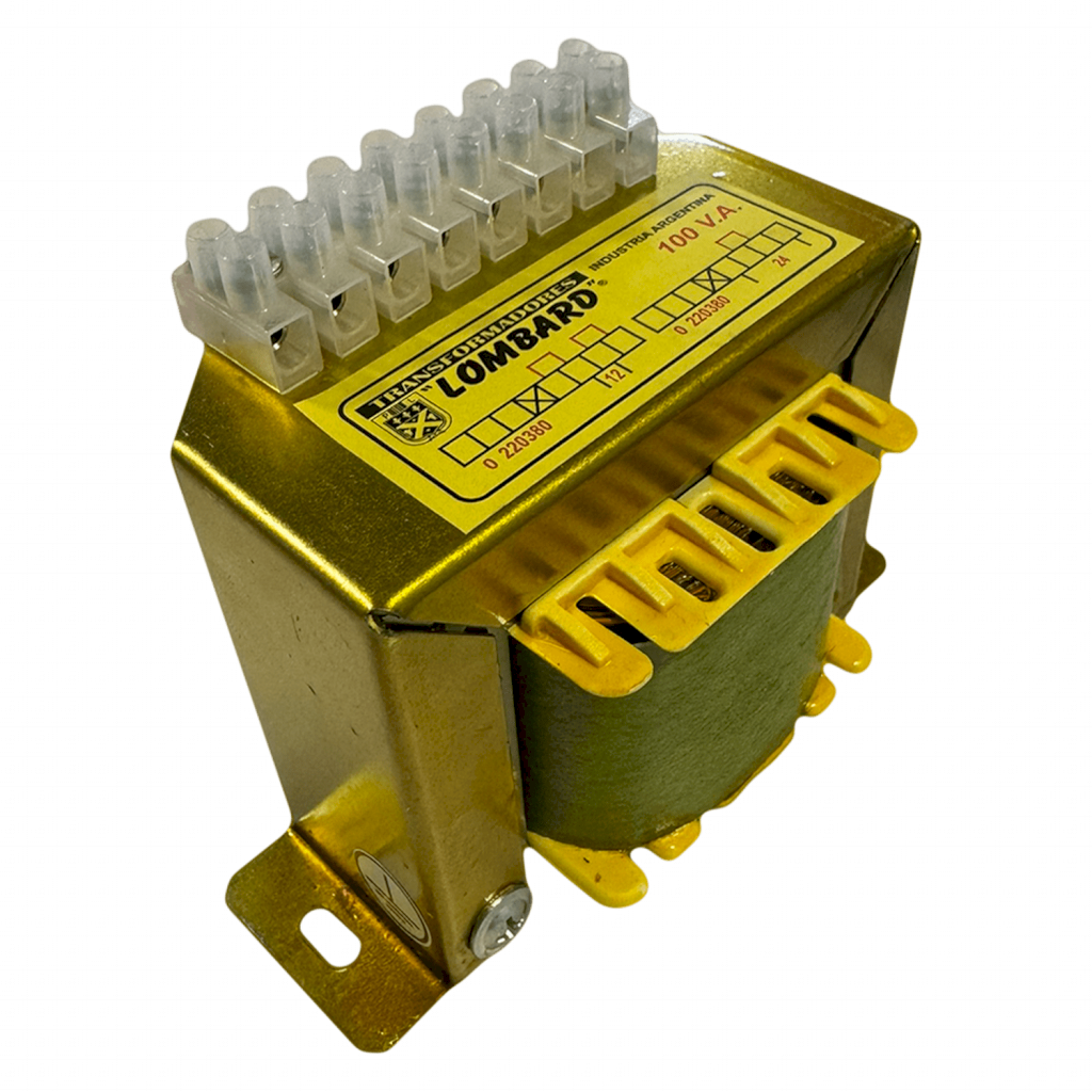 Transformador Reductor E: 220/380 S: 12/24V 100VA Lombard