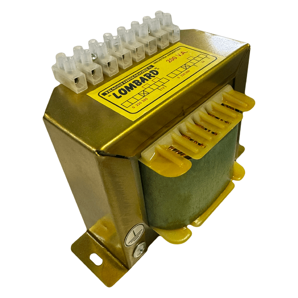 [9294] Transformador Reductor E: 220/380 S: 12/24V 200VA Lombard