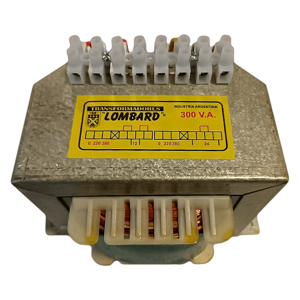 [9296] Transformador Reductor E: 220/380 S: 12/24V 300VA Lombard