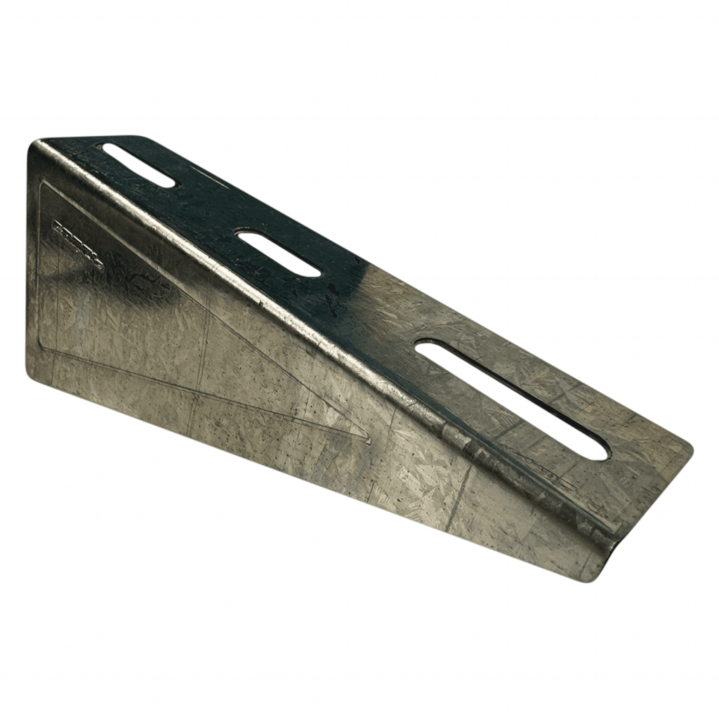 Soporte Tipo Mensula Reforzada Perforada Escalera Ancho 180mm Chapa Zincada Samet