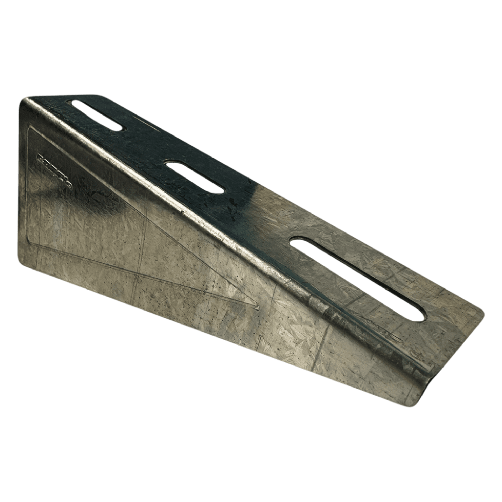 [7047] Soporte Tipo Mensula Reforzada Perforada Escalera Ancho 180mm Chapa Zincada Samet