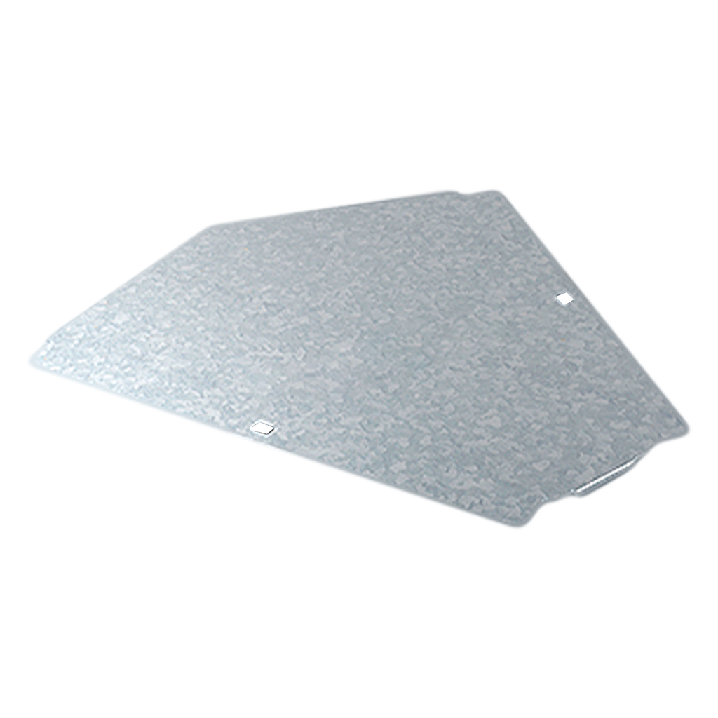 [22699] Tapa P/Curva Plana Perforada 45° Ancho 100mm Espesor 0,7mm Chapa Zincada Samet