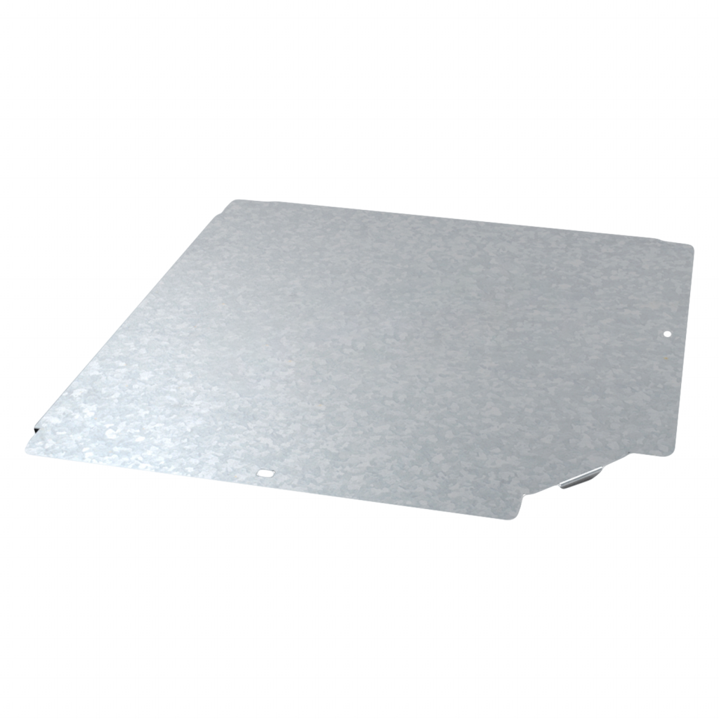 [22700] Tapa P/Curva Plana Perforada 90° Ancho 100mm Espesor 0,7mm Chapa Zincada Samet