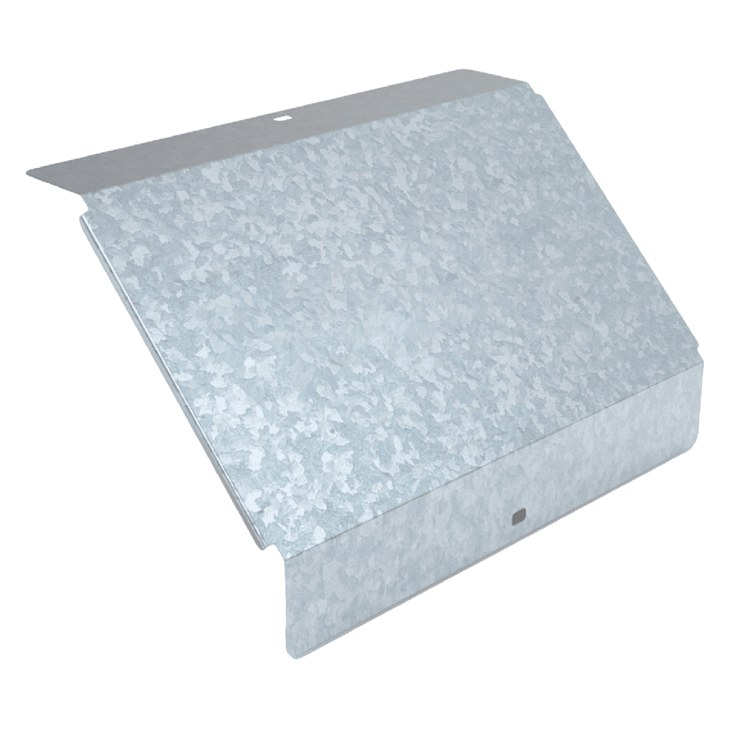 [22710] Tapa P/Curva Vertical Perforada Descendente Ancho 100mm Espesor 0,7mm Chapa Zincada Samet