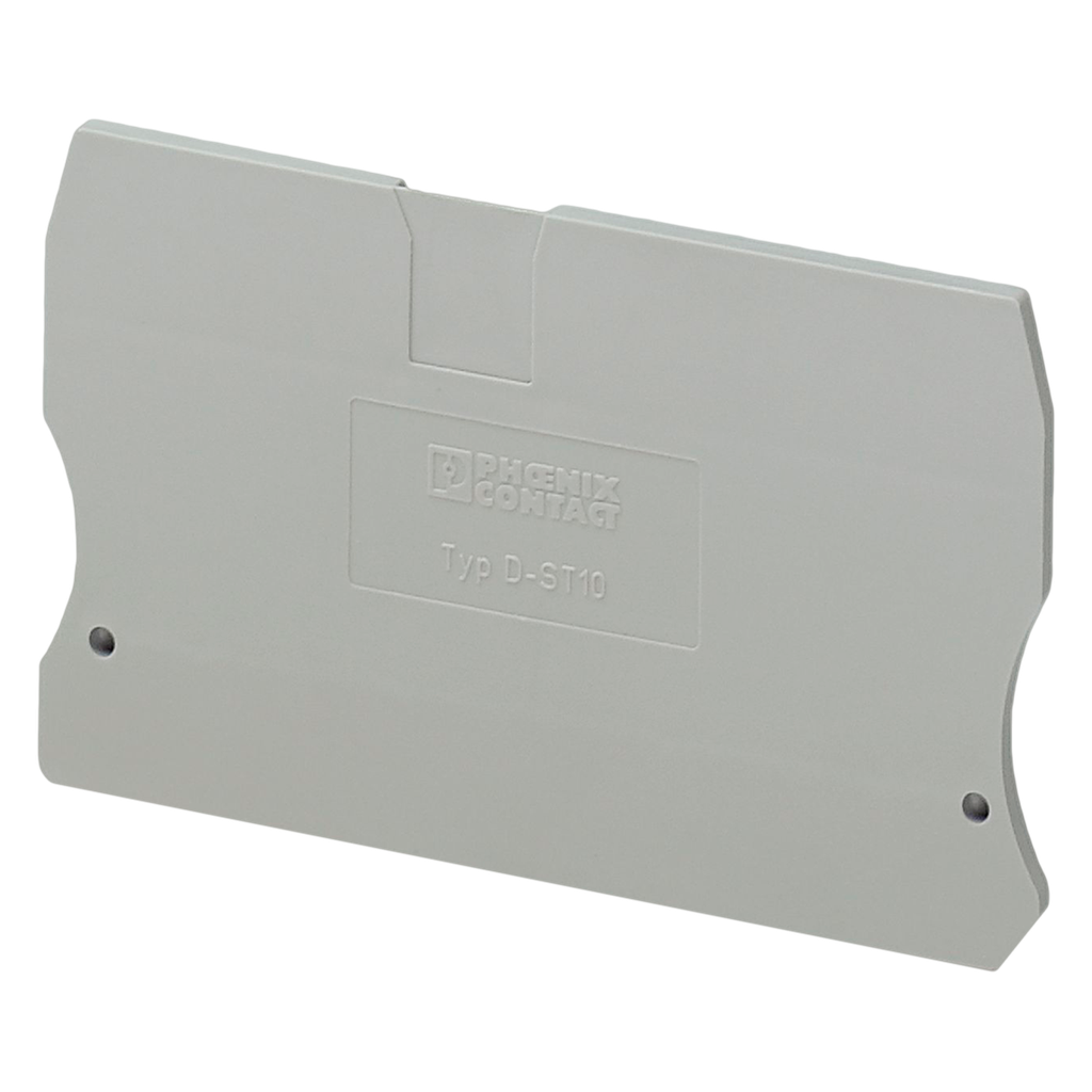 [12640] Tapa D-ST 1 P/Bornera a Resorte 10mm Phoenix Contact