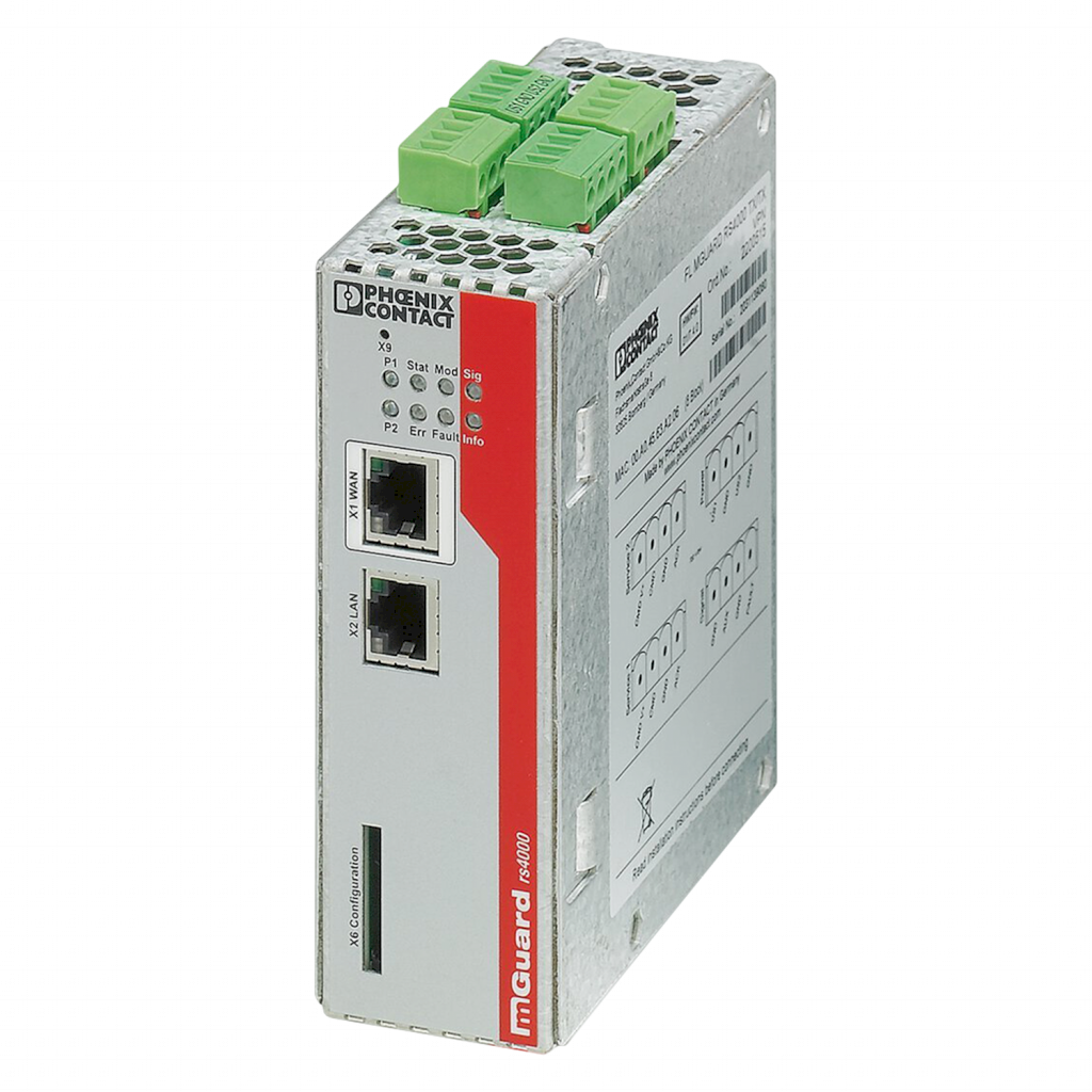 Router Firewall 10 Tuneles VPN + NAT 1:1 Conexión Nube Phoenix Contact