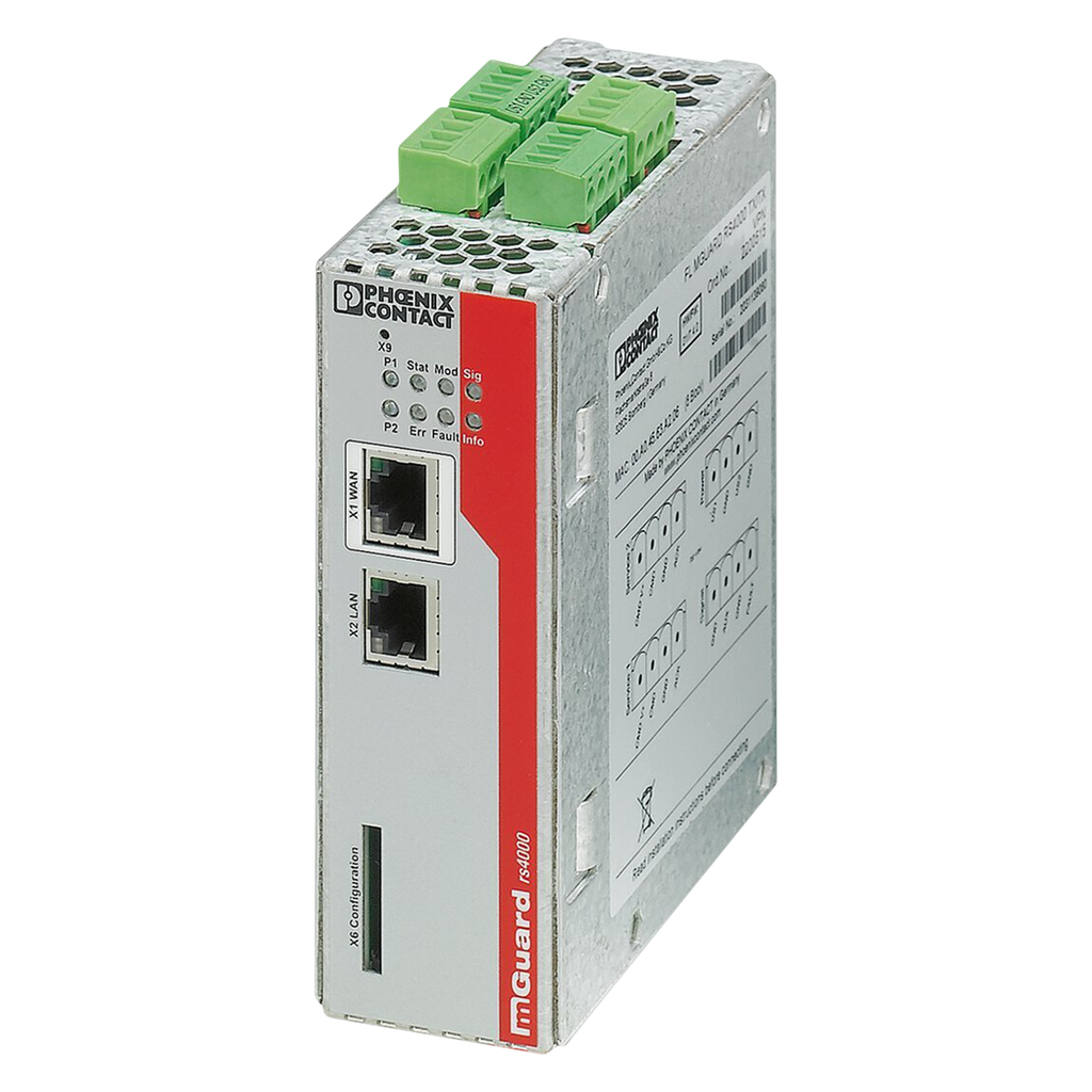 [30402] Router Firewall 10 Tuneles VPN + NAT 1:1 Conexión Nube Phoenix Contact