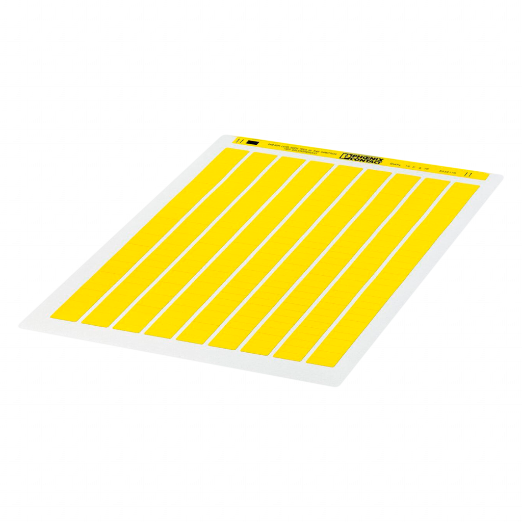 Hoja de Identificación 18x8mm Amarillo Phoenix Contact