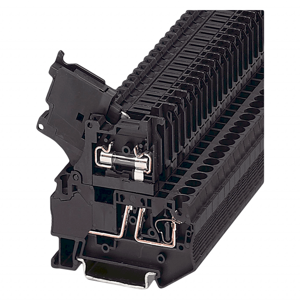 [8917] Borne ST Portafusible Resorte 5x20mm P/Riel 35mm2 Phoenix Contact