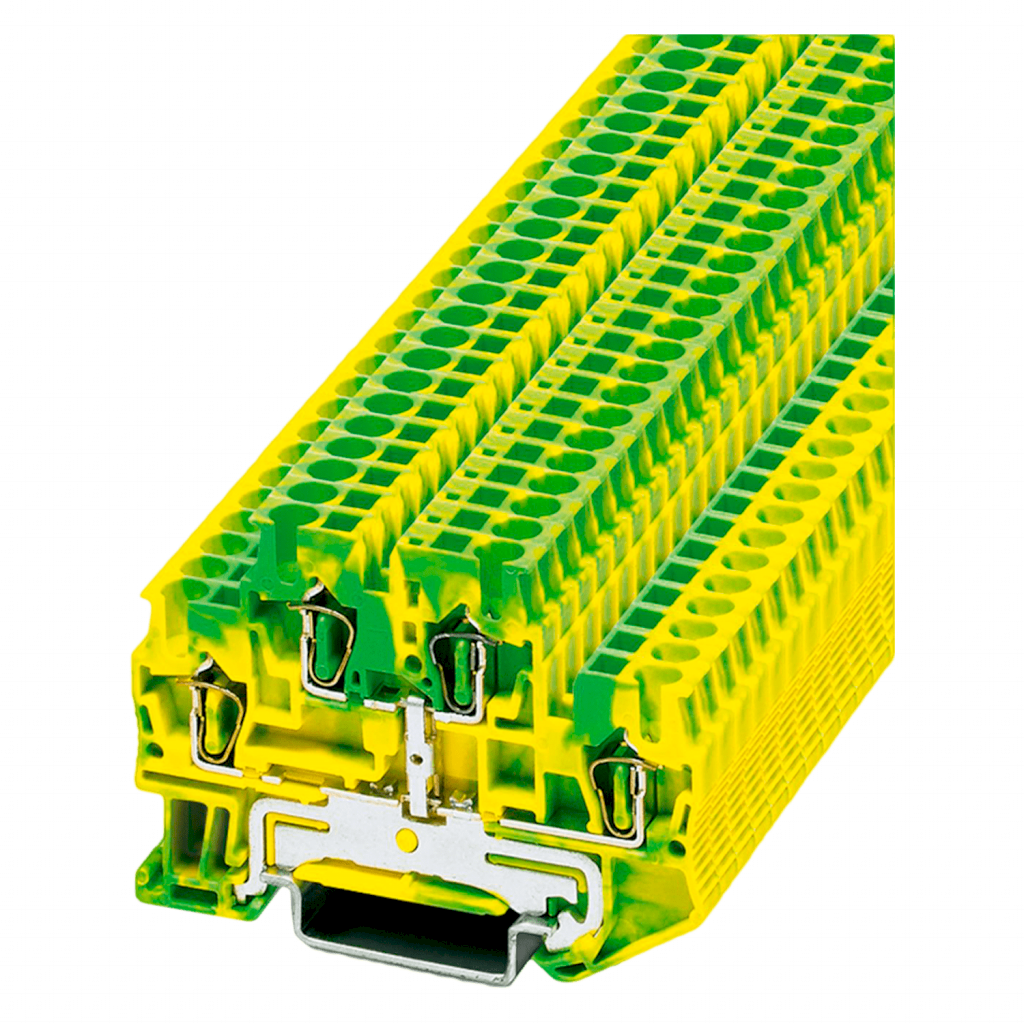 Borne STTB Doble Piso Resorte 2,5mm2 Puesta a Tierra Phoenix Contact