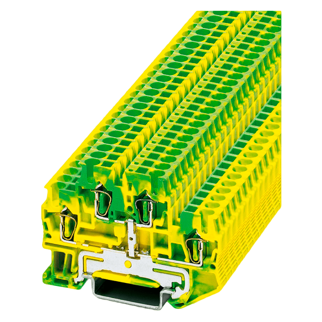 [12369] Borne STTB Doble Piso Resorte 2,5mm2 Puesta a Tierra Phoenix Contact