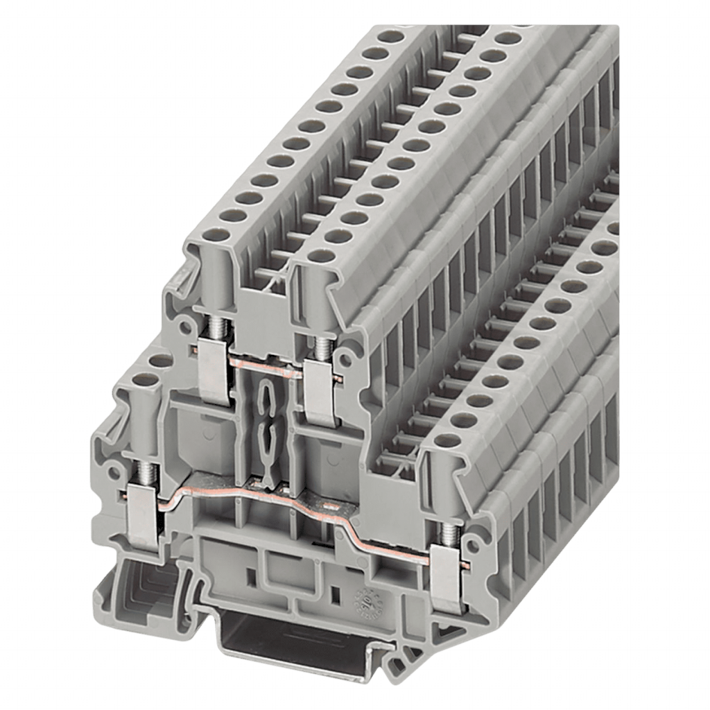 [20059] Borne UTTB Doble Piso 4mm2 Gris Phoenix Contact