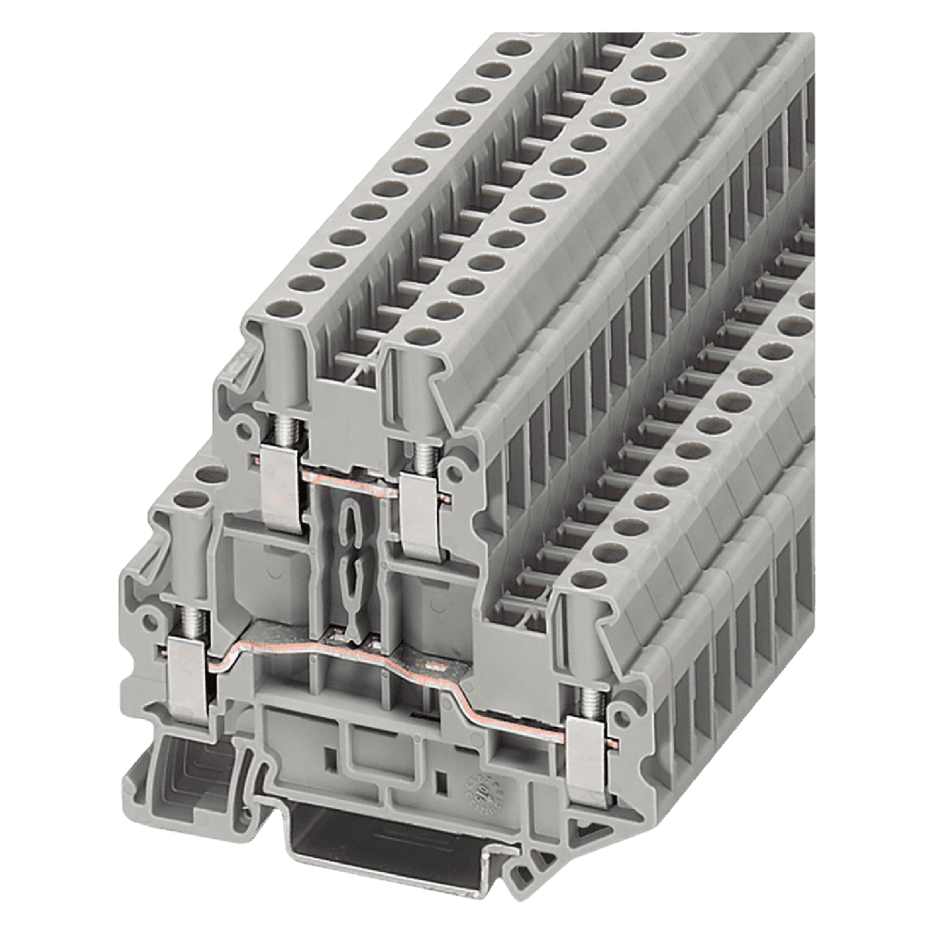 [20059] Borne UTTB Doble Piso 4mm2 Gris Phoenix Contact