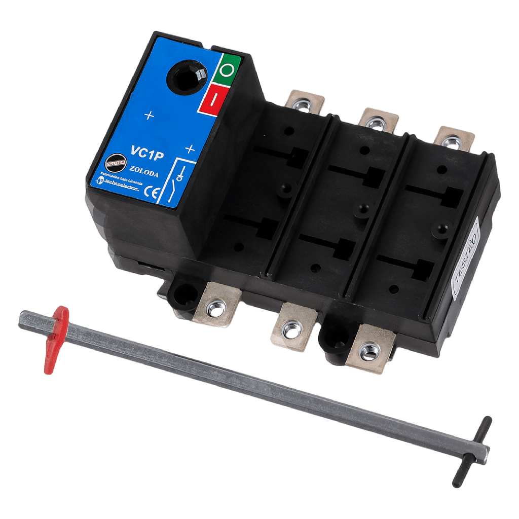 [6834] Interr. Seccionador 3x160A 690VCA S/manija Blanco/Rojo Zoloda