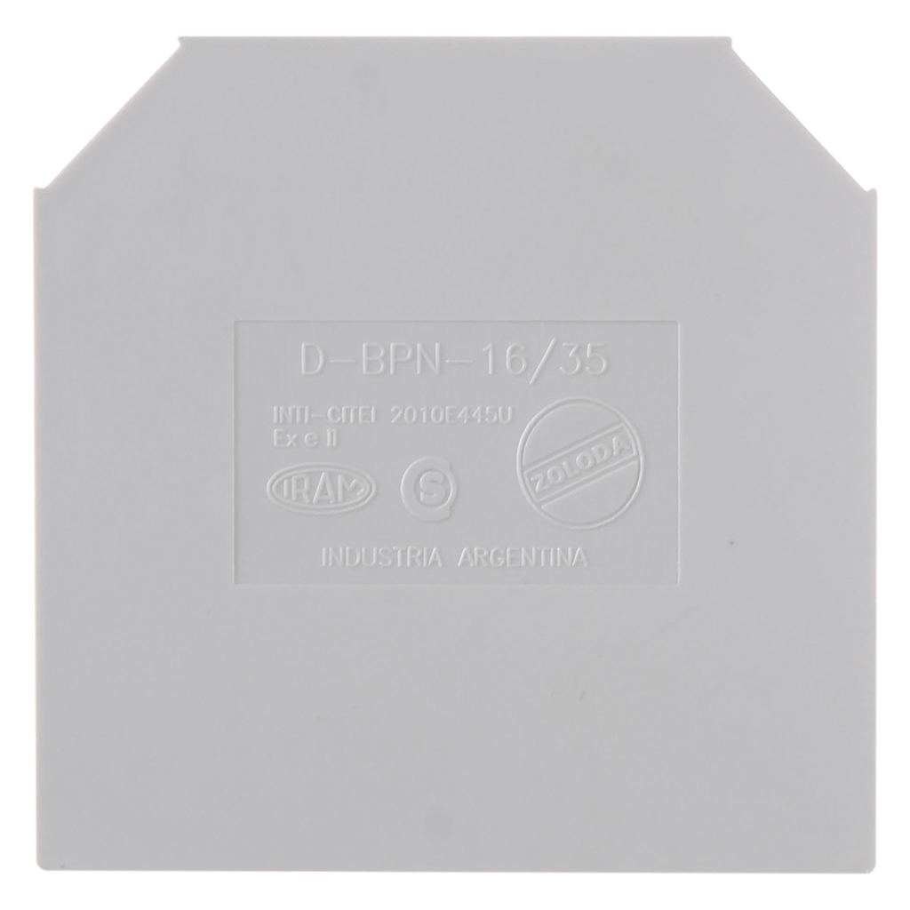[6909] Tapa P/Borne BPN 16/35mm2 Gris Zoloda