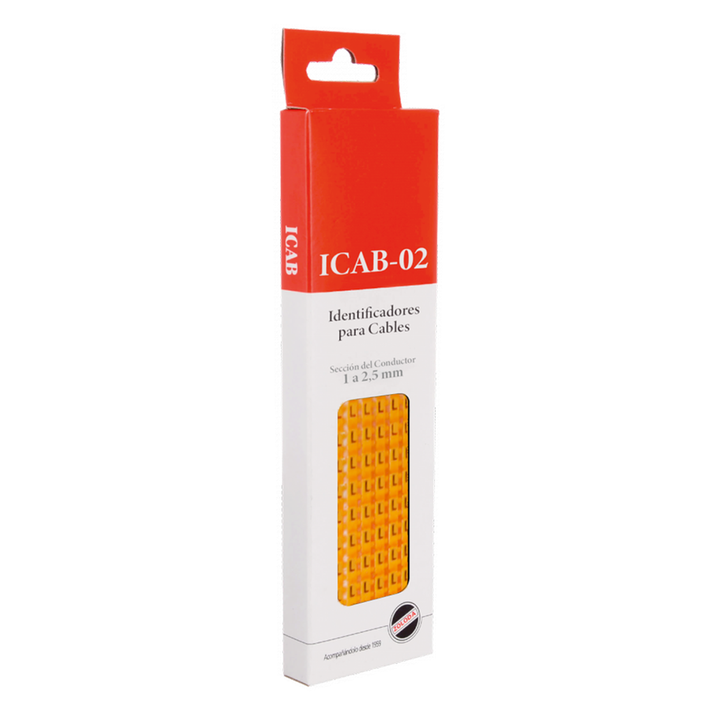 [16021] Identificadores P/Cable Amarillo Letra L Zoloda
