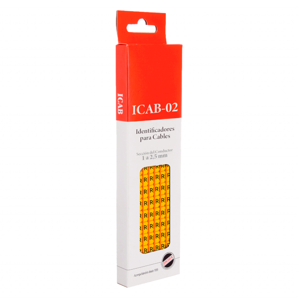 [16027] Identificadores P/Cable Amarillo Letra R Zoloda