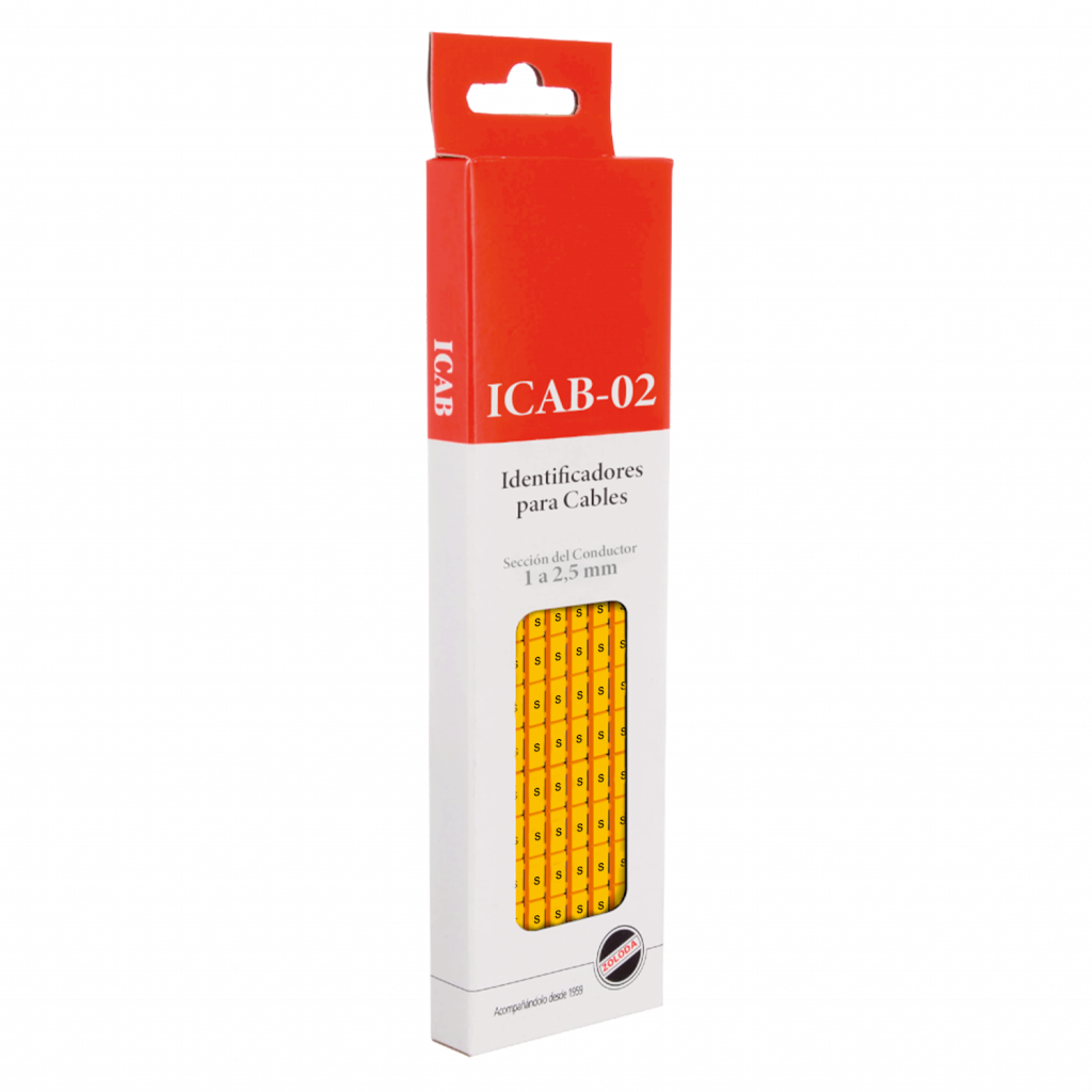 Identificadores P/Cable Amarillo Letra S Zoloda