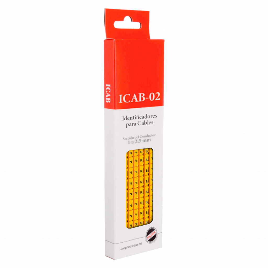 [16040] Identificadores P/Cable Amarillo Letras U,V,W,N,PE,R,S,T,N,PE Zoloda