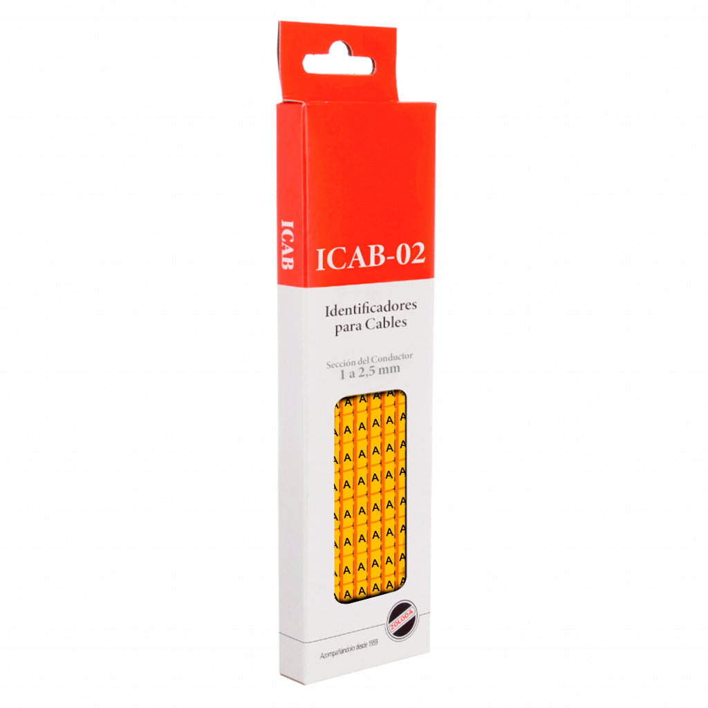 [16010] Identificadores P/Cable Amarillo Letra A Zoloda