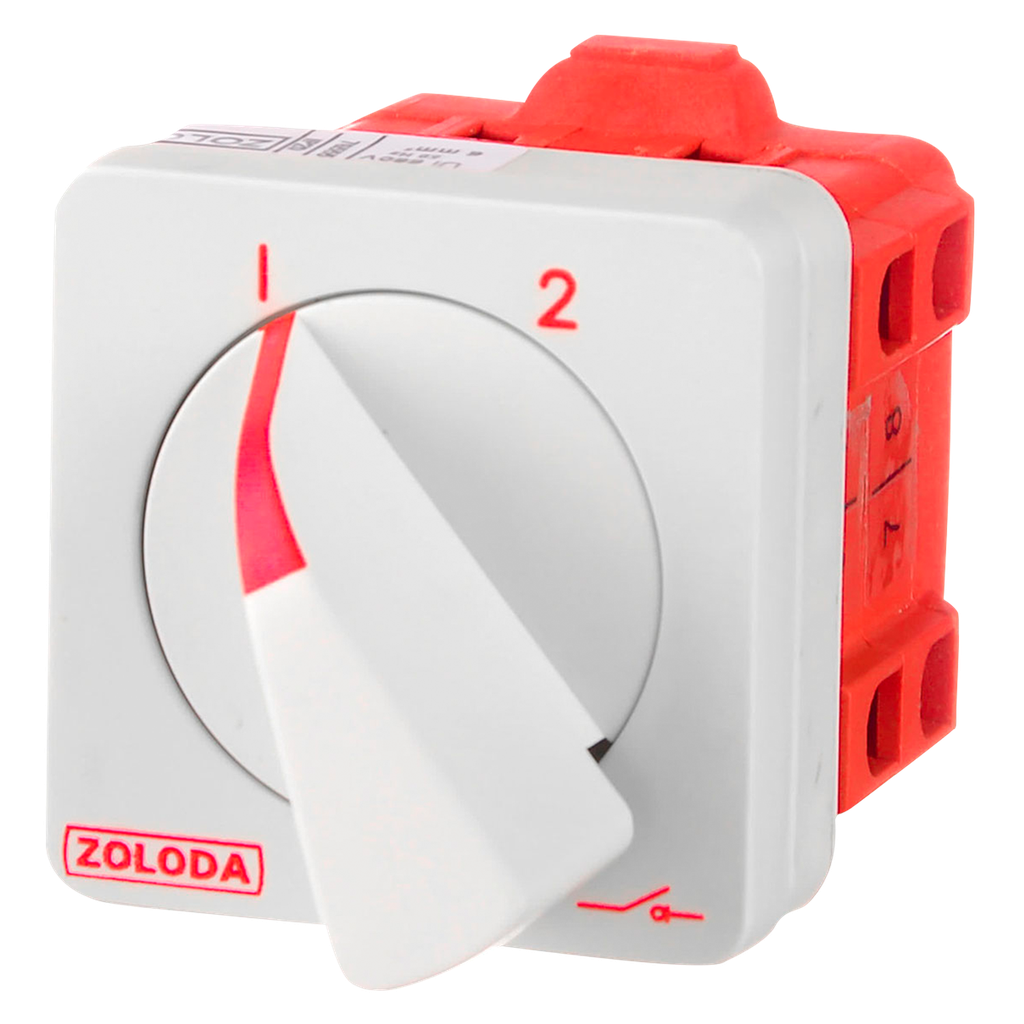 [14619] Conmutadora Rotativa 2 Polos 16A Zoloda