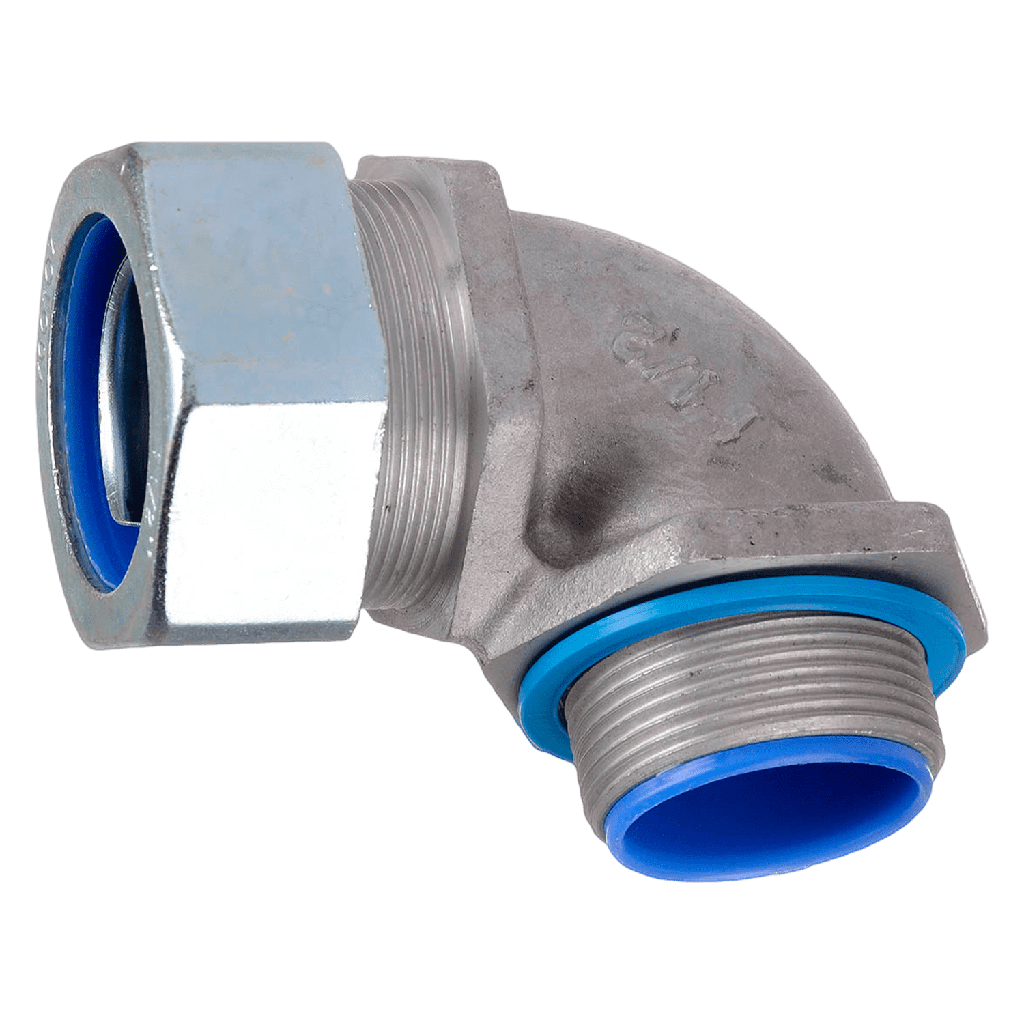 [14761] Conector 90° P/Flexible 1 1/2" 40mm Gris Zoloda