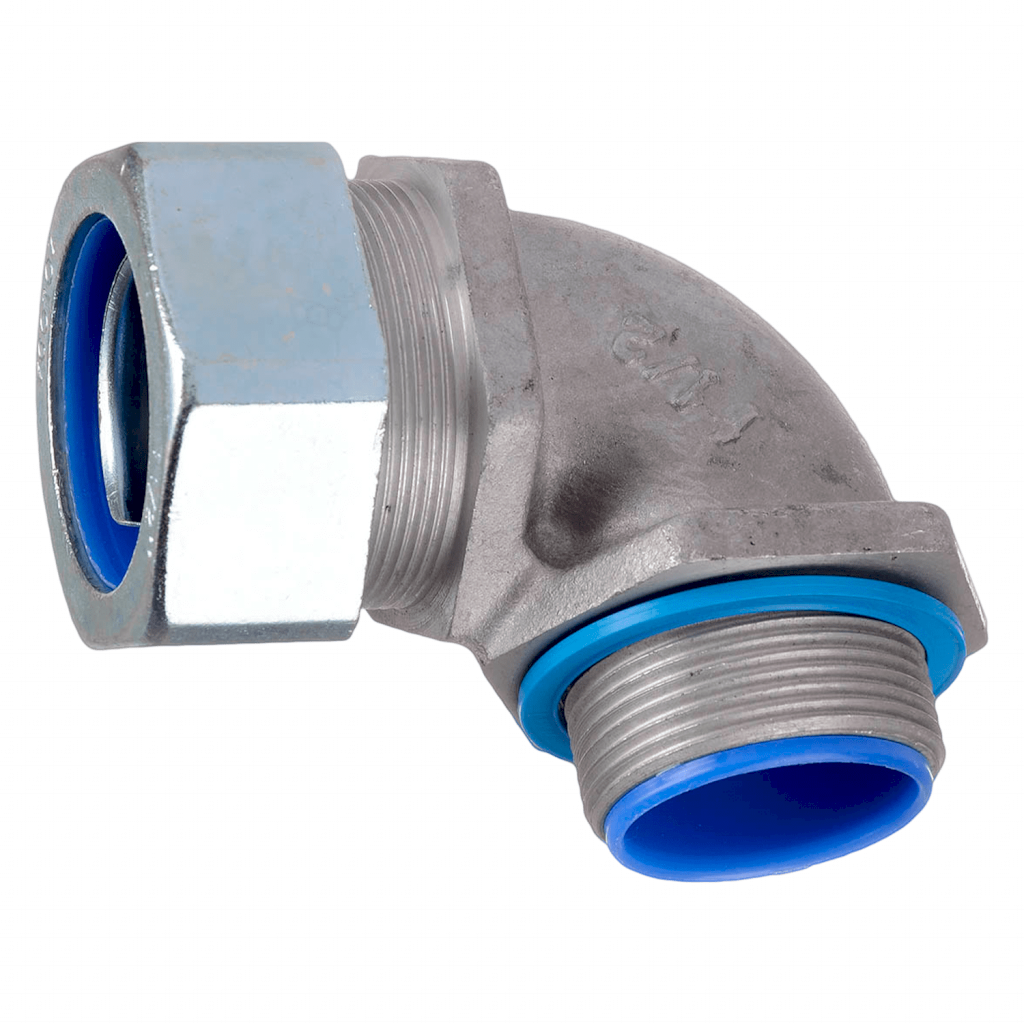 [14761] Conector 90° P/Flexible 1 1/2" 40mm Gris Zoloda