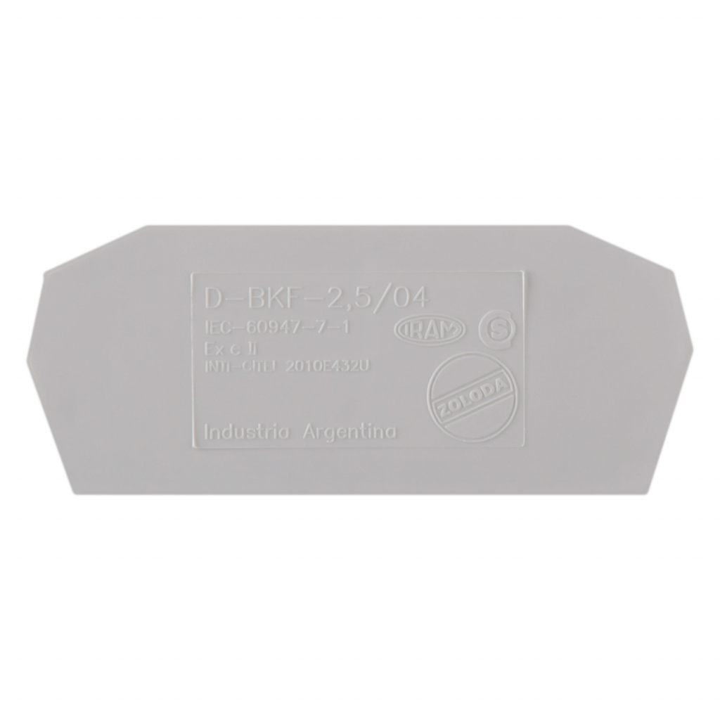 Tapa D-BKF P/Borne 2,5/4mm Zoloda