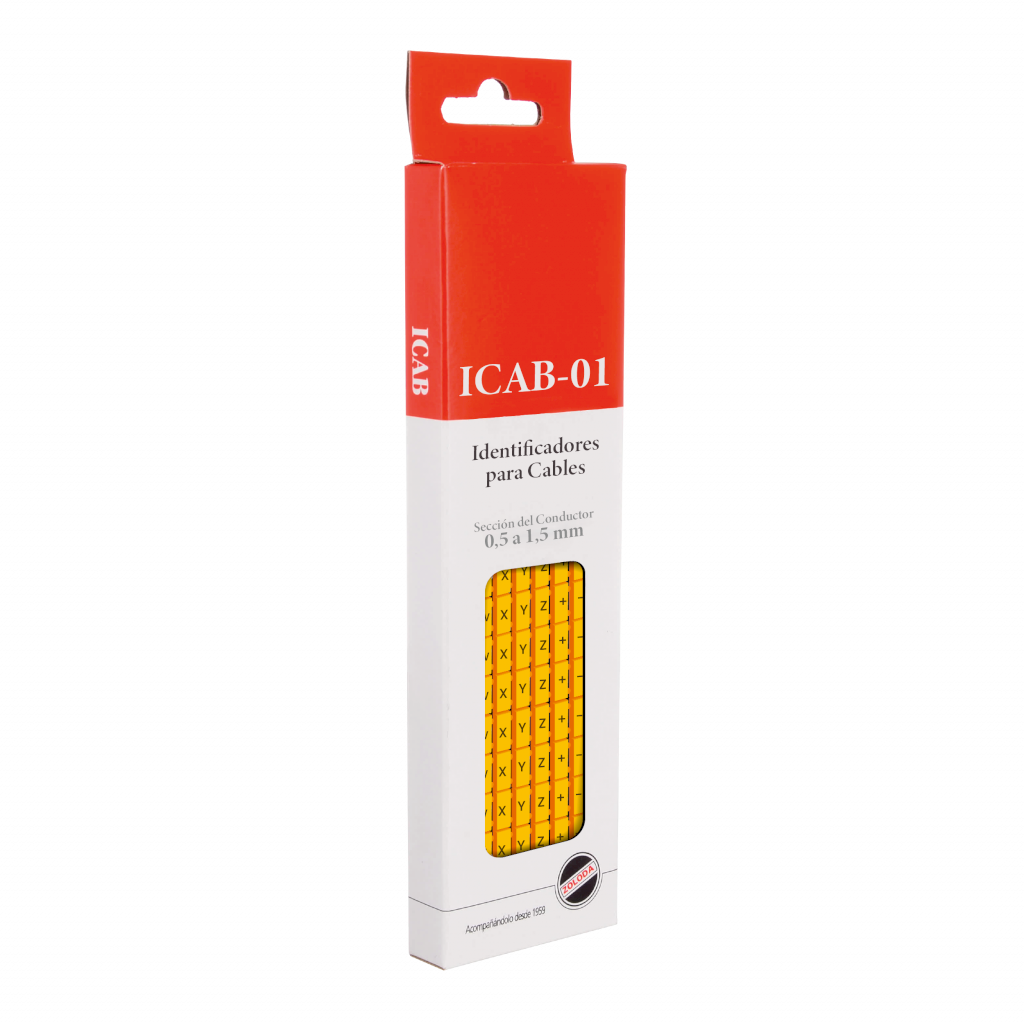 [16336] Identificadores P/Cable Amarillo Letras U,V,W,X,Y,Z,+,-,/,~ Zoloda