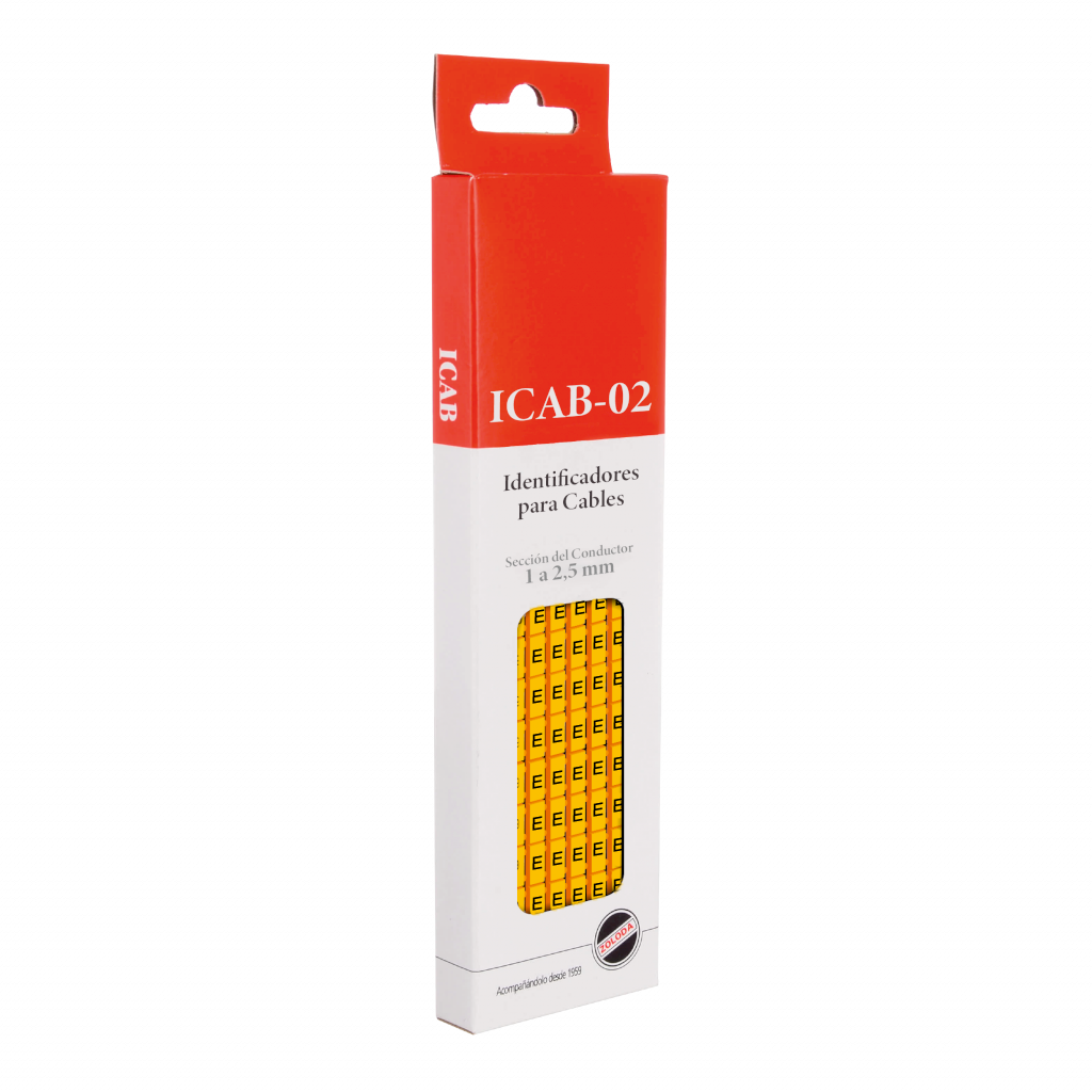 [17052] Identificadores P/Cable Amarillo Letra E Zoloda