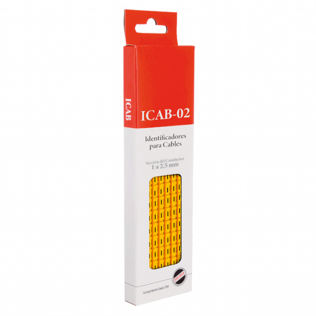 [17271] Identificadores P/Cable Amarillo Letra I Zoloda