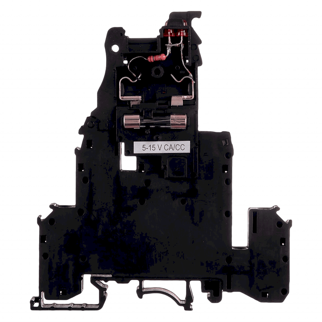 [18565] Borne Doble Piso Portafusible P/Fusible 5x20m Led 24 Zoloda