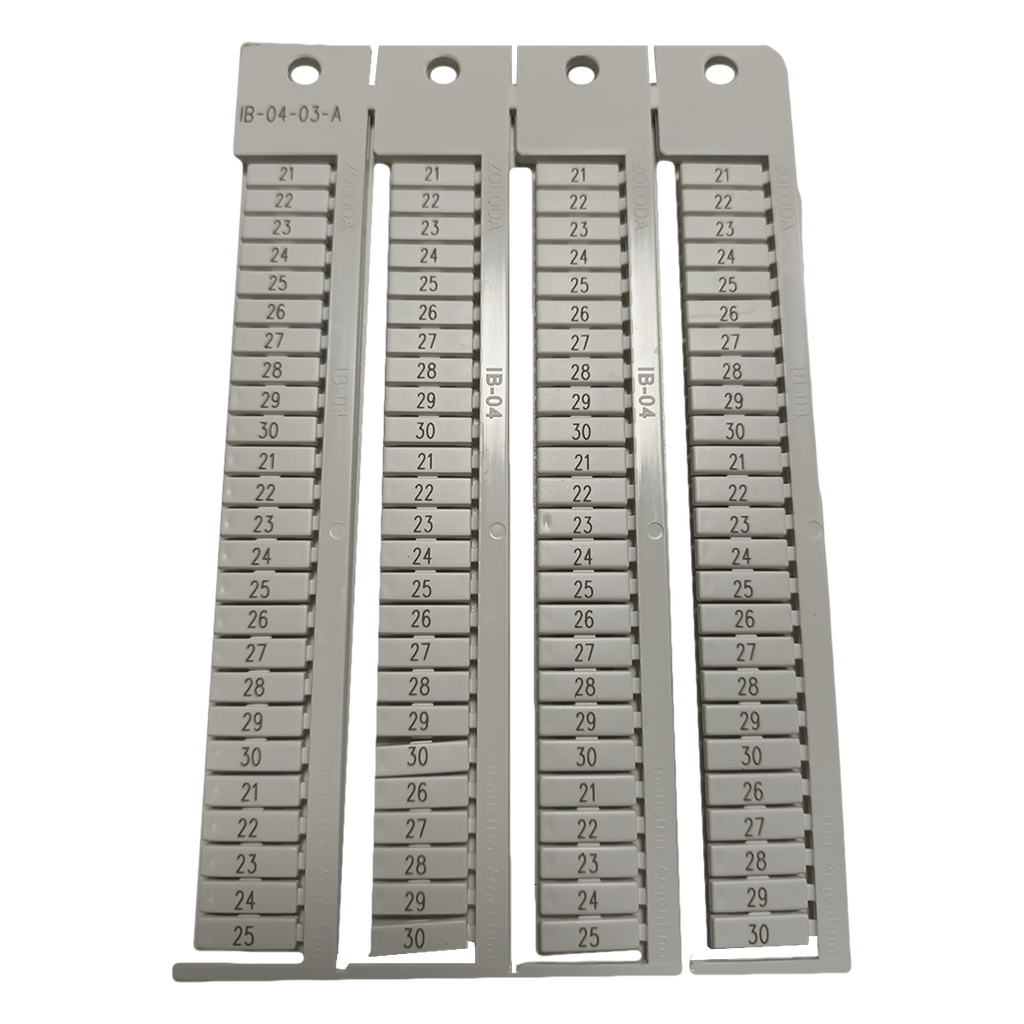 [19212] Plancha Números 21-30 10 Juegos Apaisados Blanca Zoloda