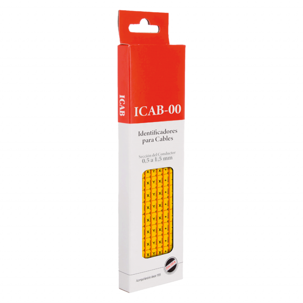 [19409] Identificadores P/Cable Amarillo Letras U,V,W,X,Y,Z,+,-,/,~ Zoloda