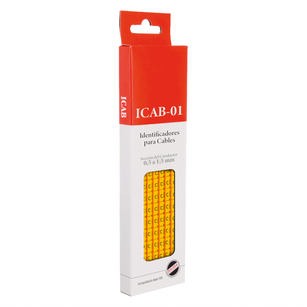 Identificadores P/Cable Amarillo Letra C Zoloda
