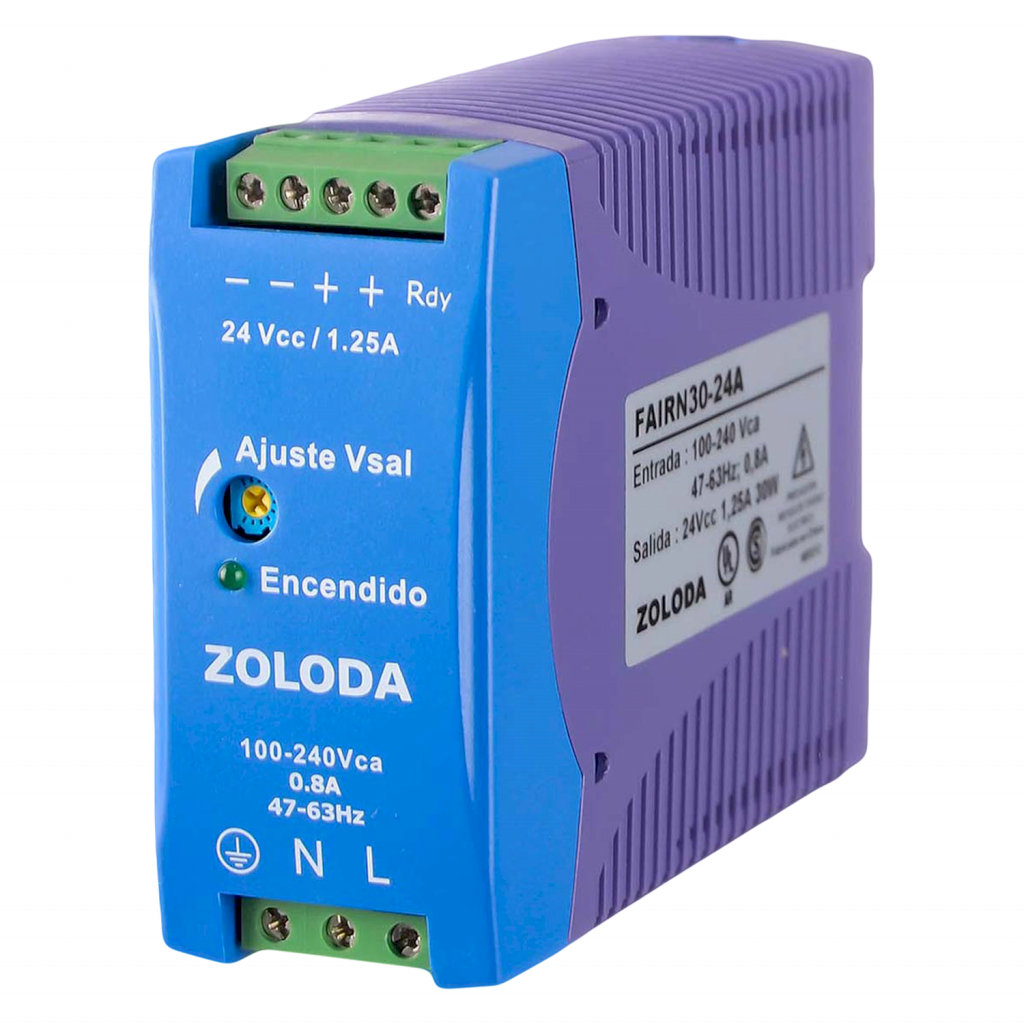 [20055] Fuente Monofásica Fair E: 220V S: 24VCC 1,25A Zoloda