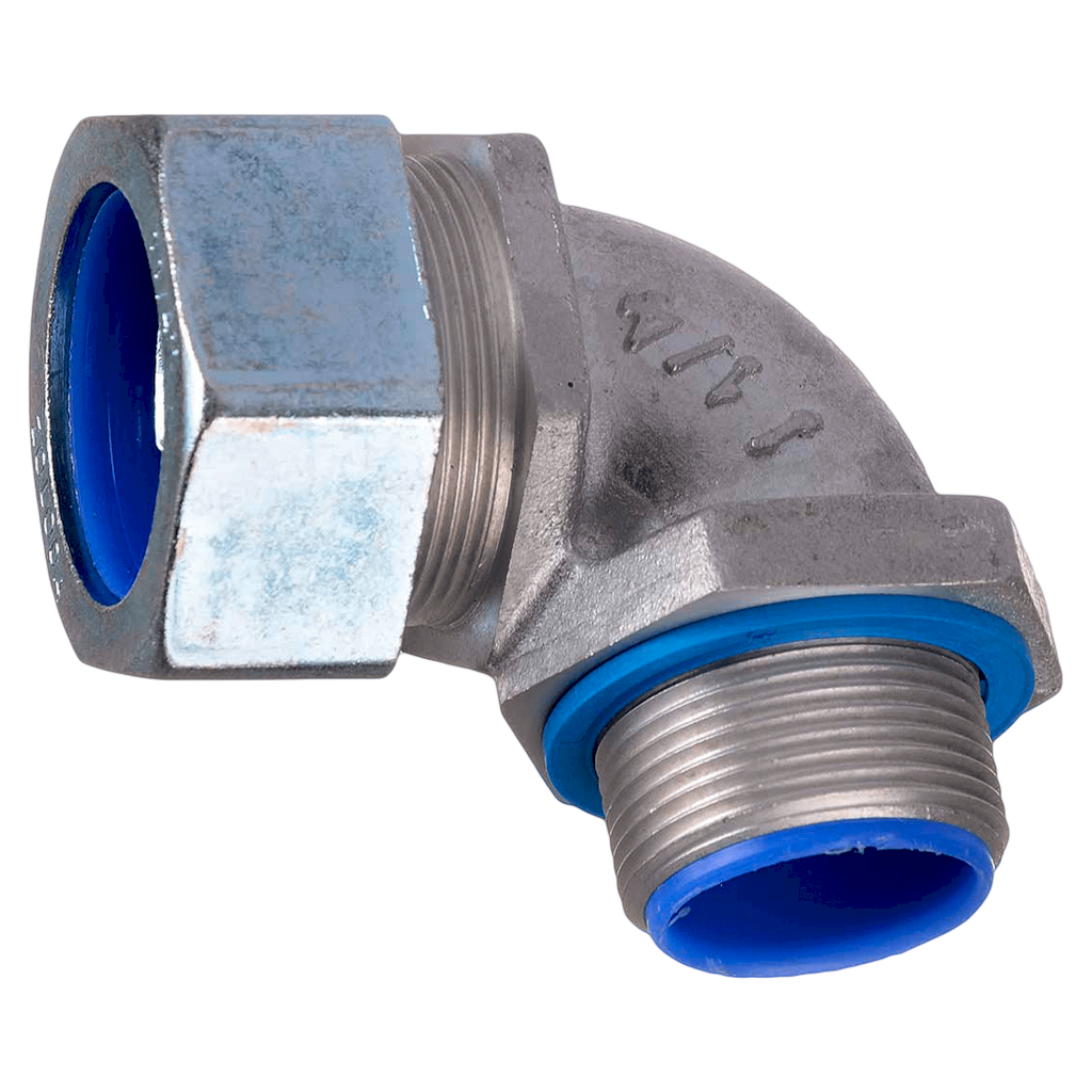 [20594] Conector 90° P/Flexible 1 1/4" 32mm Gris Zoloda