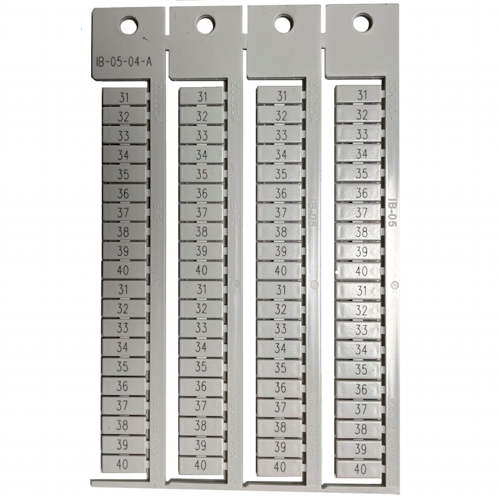 [22049] Plancha Números 31-40 8 Juegos Apaisado Blanca Zoloda