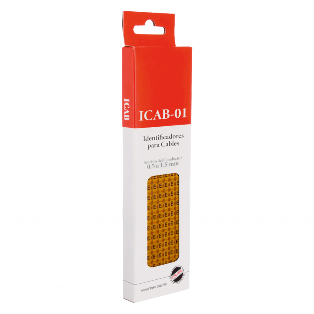 [27150] Identificadores P/Cable Amarillo Letra E Zoloda