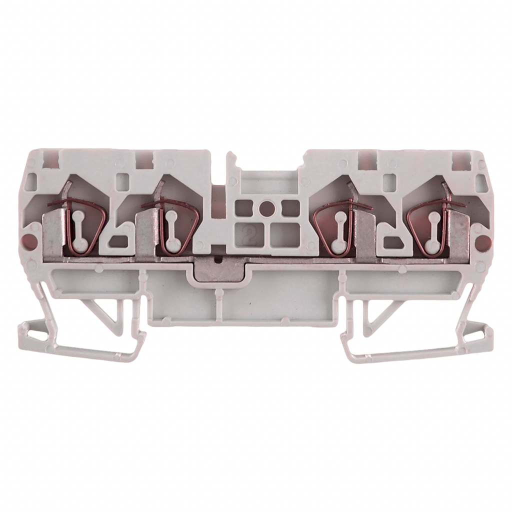 Borne BKF 2 Entradas 2 Salidas 2,5mm2 Gris Zoloda