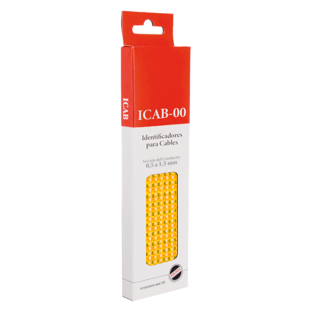 [31199] Identificadores P/Cable Amarillo Letra S Zoloda